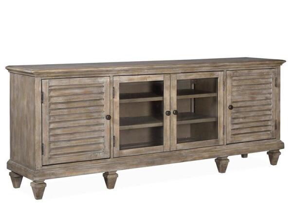 Lancaster Large Console Entertainment Stands Brown 14