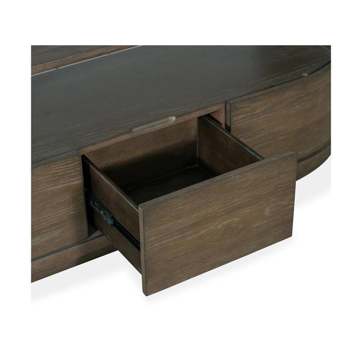 Bosley Lt. Brown Demilune Console - Image 7