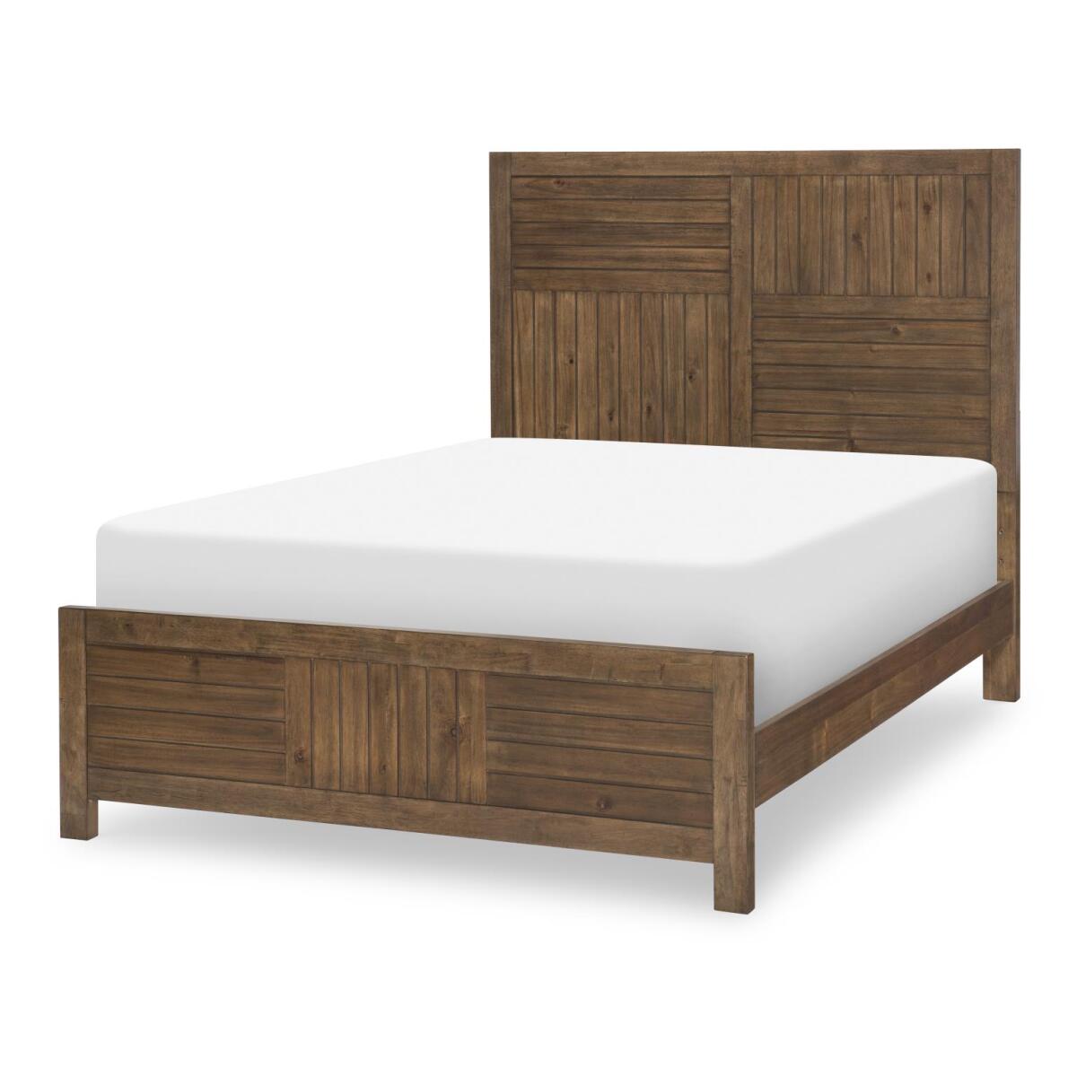 Complete Panel Bed, Full 4/6 Brown Finish Youth Beds Brown 4