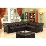 Stanford Armless Chair Sectional Parts Brown 12