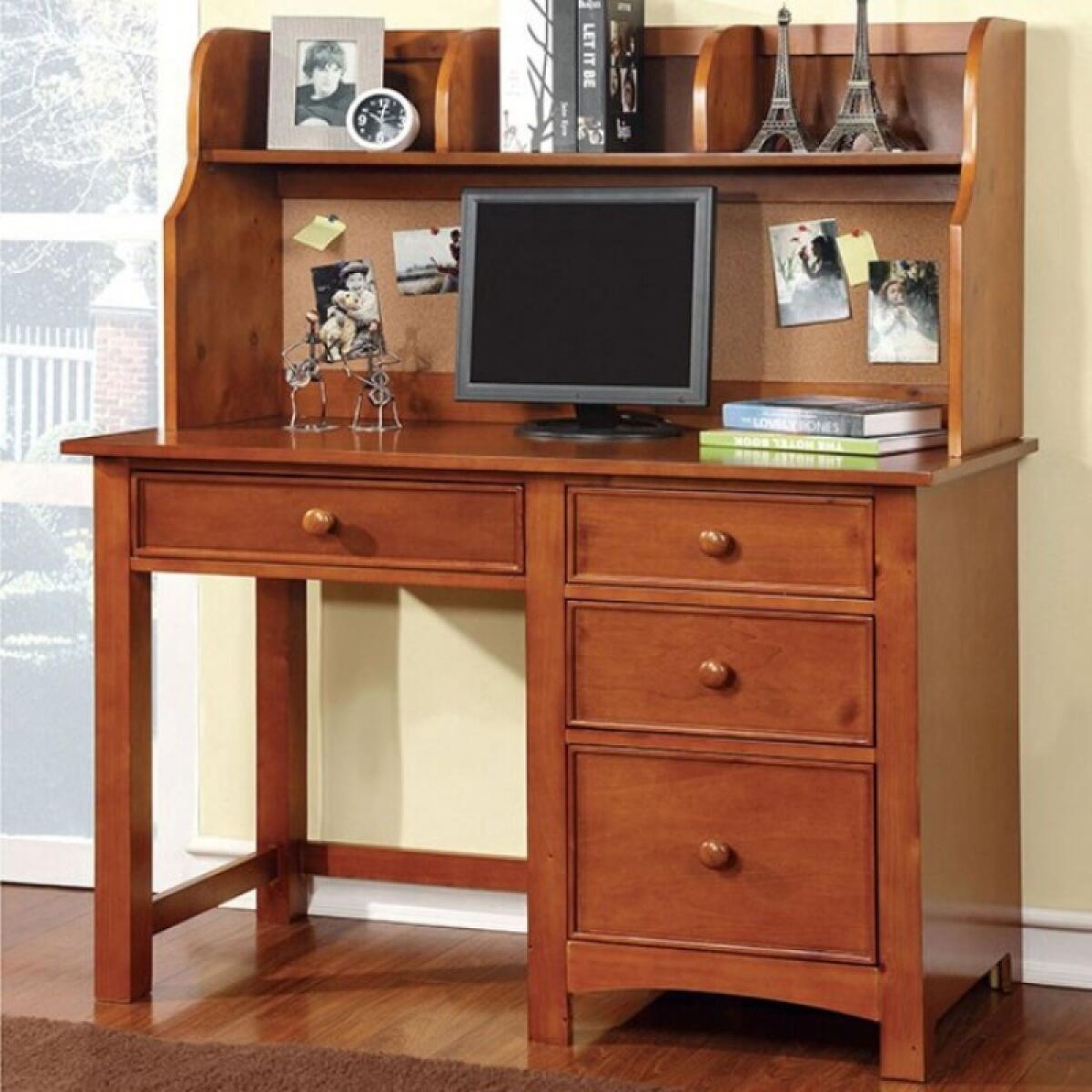 Omnus Hutch Youth Desks Brown 5