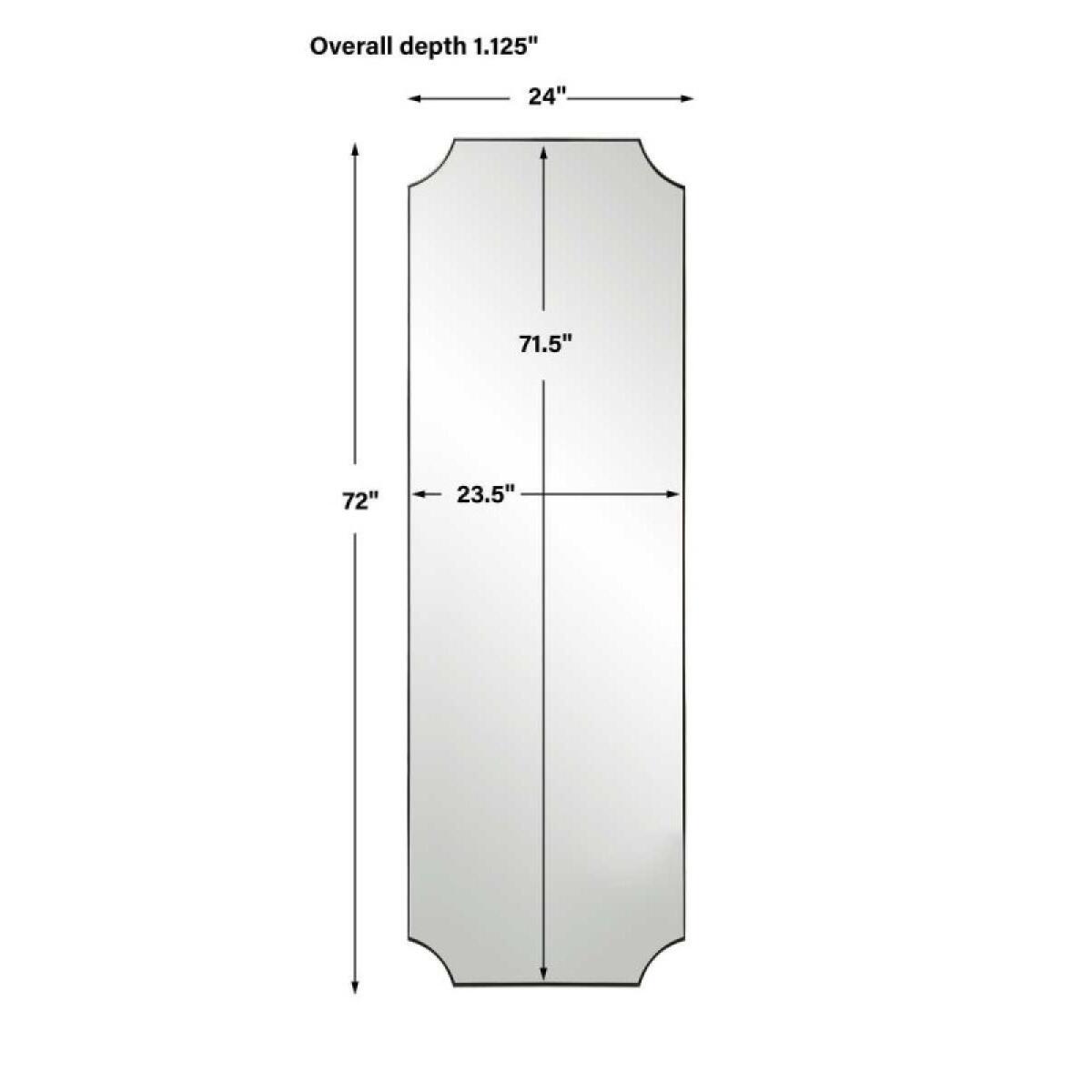 Lennox Tall Mirror, Nickel Mirrors Mirrors 10