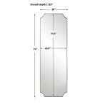 Lennox Tall Mirror, Nickel Mirrors Mirrors 18