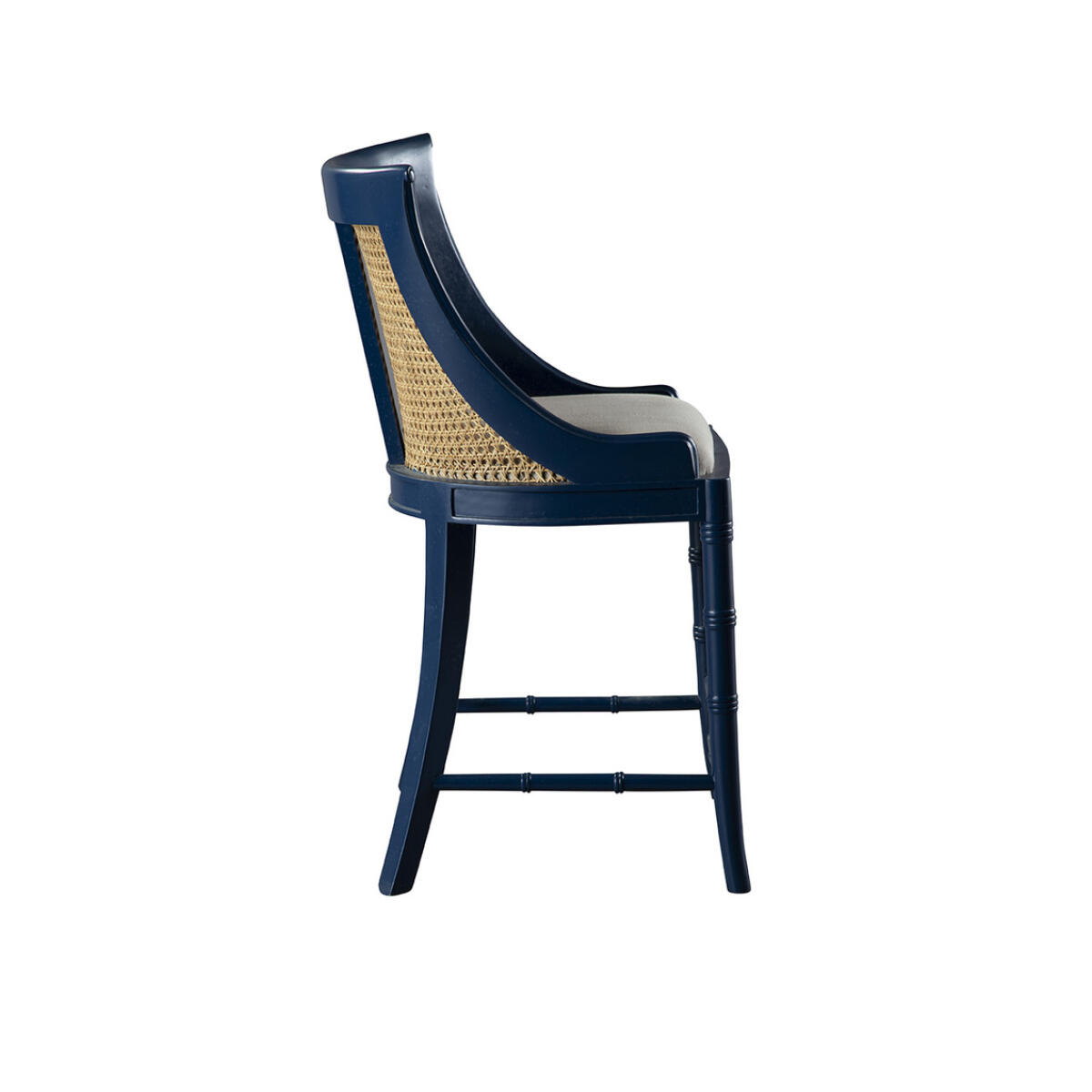 Blue Spoonback Counter Stool - Image 3