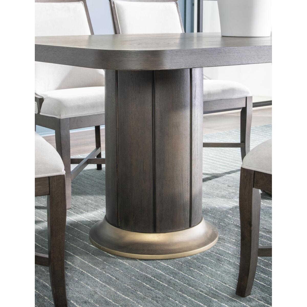 Complete Double Pedestal Dining Table Dining Tables Brown 11