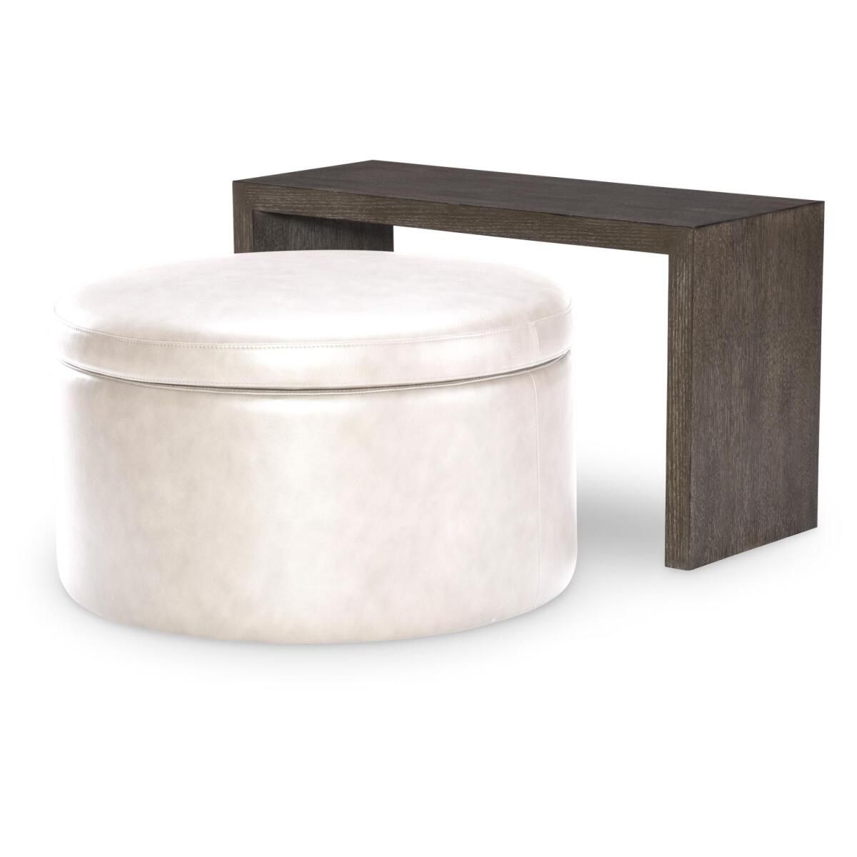 Swivel Ottoman On Casters - Image 5