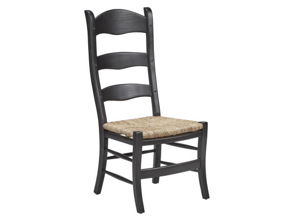 Crawford Ladderback Side Chair Chairs & Benches Black
