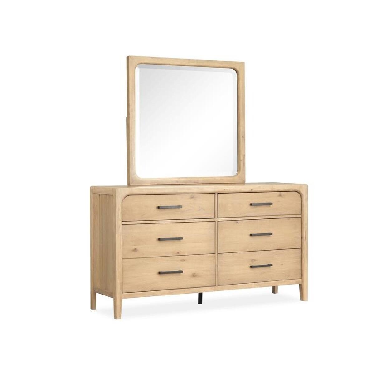 Somerset Landscape Mirror Bedroom Mirrors Brown 5