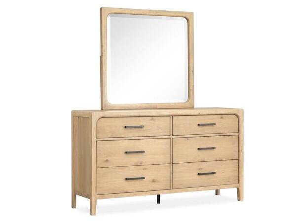 Somerset Landscape Mirror Bedroom Mirrors Brown 12