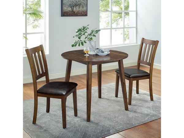 Blackwood 3 Pc. Round Table Set Dining Sets Brown