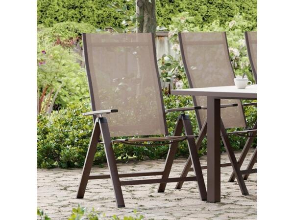 Monza Adjustable Chairs (2/CTN) Outdoor Chairs Brown