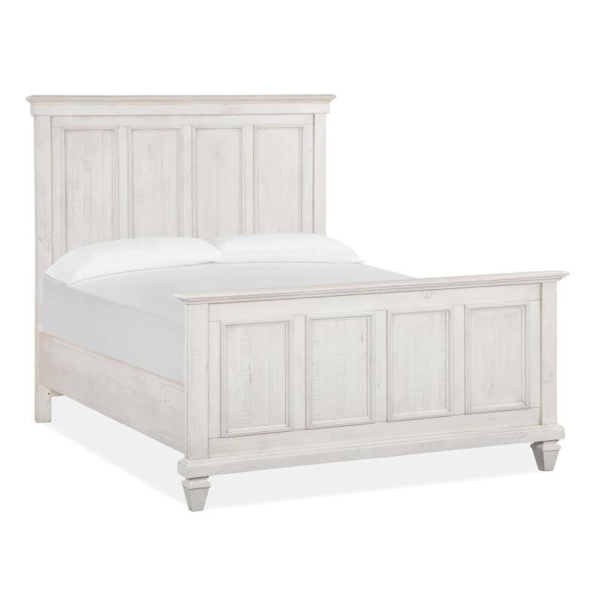 Newport Complete Queen Panel Bed Beds Alabaster 5