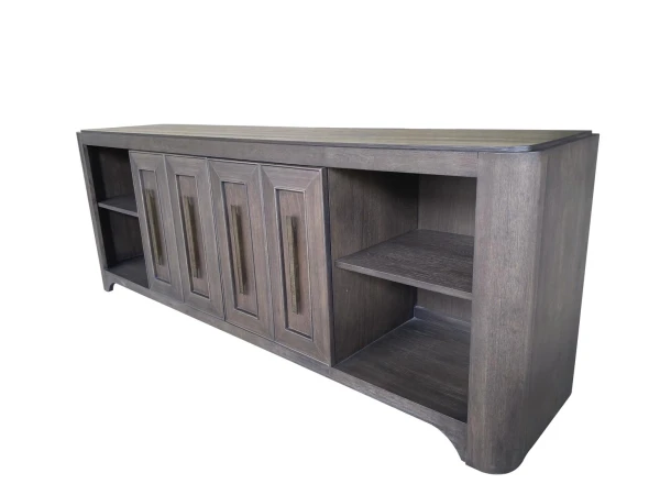 82 Inch Media Console Entertainment Stands Brown