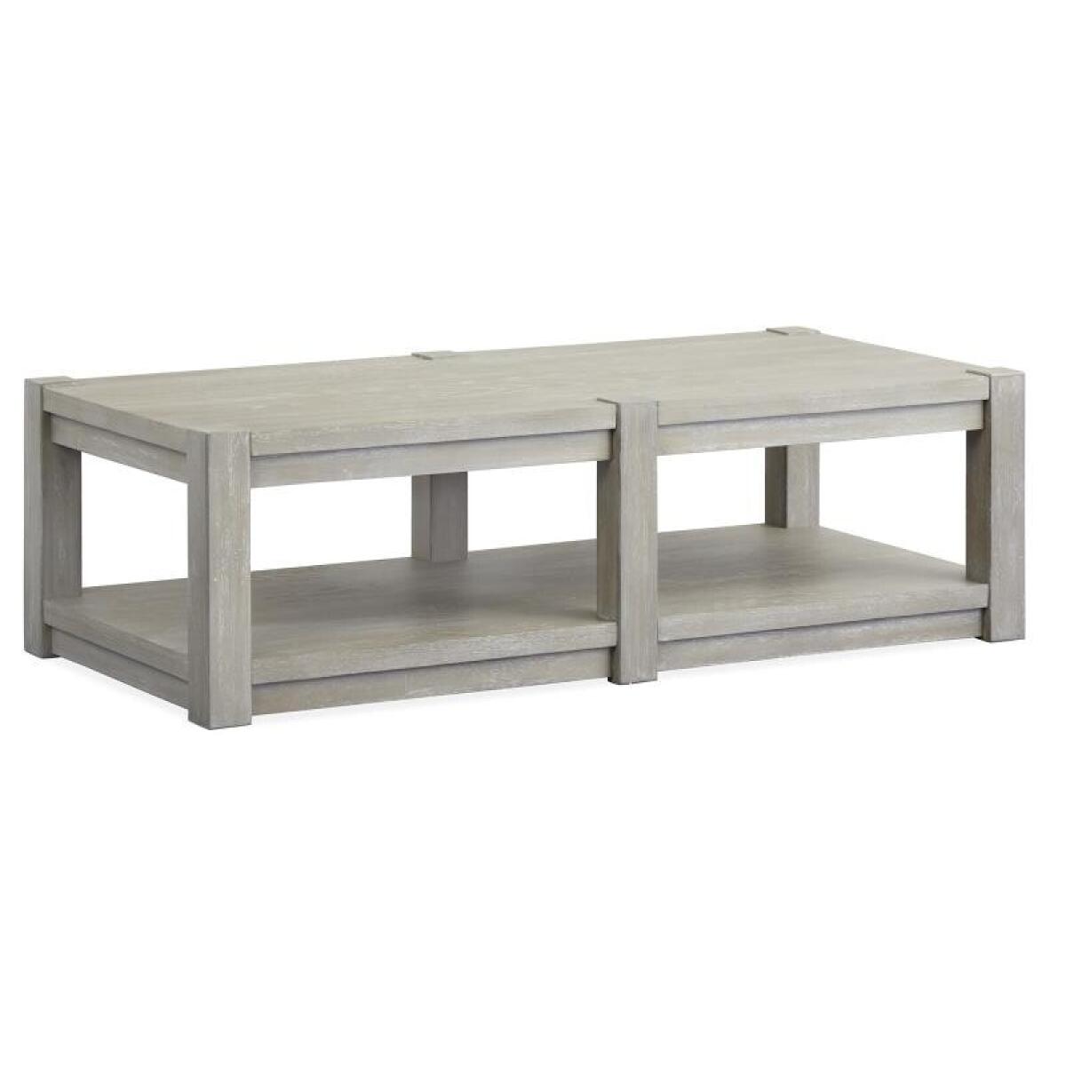 Burgess Rectangular Shelf Cocktail Table w/Casters - Image 2