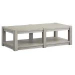 Burgess T5701-42 Rectangular Shelf Cocktail Table w/Casters