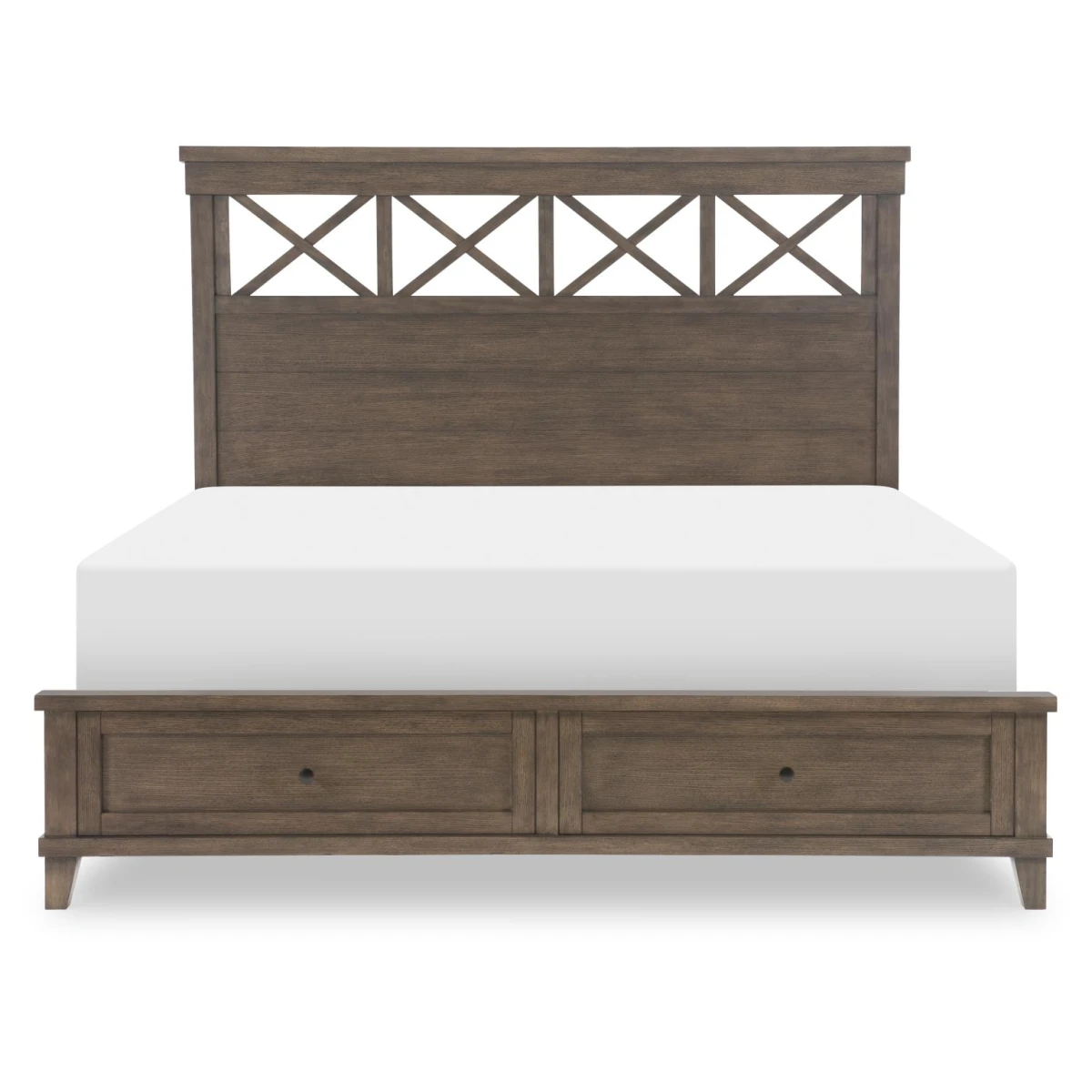 Complete Panel Bed W Storage Footboard Queen 5/0 - Image 3