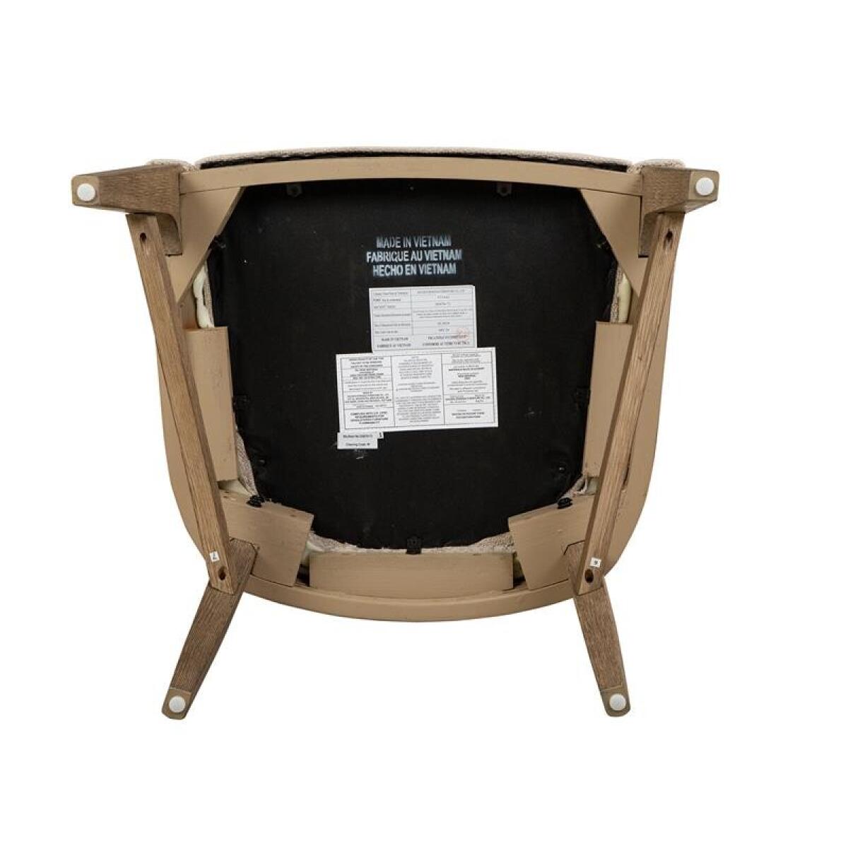 Tristan - LT. Brown Dining Arm Chair w/Upholstered Seat & Back (2/ctn) - Image 5