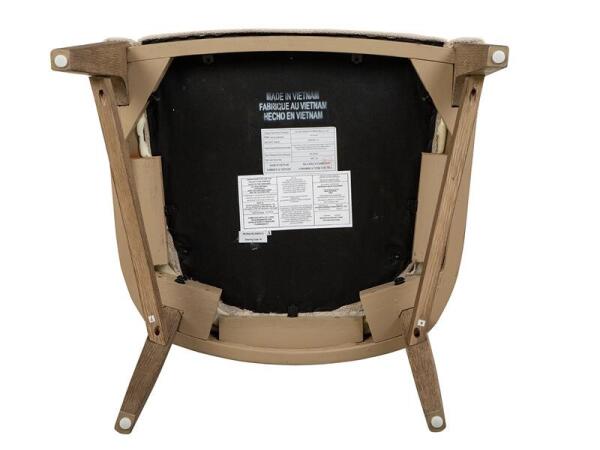 Tristan - LT. Brown Dining Arm Chair w/Upholstered Seat & Back (2/ctn) - Image 5