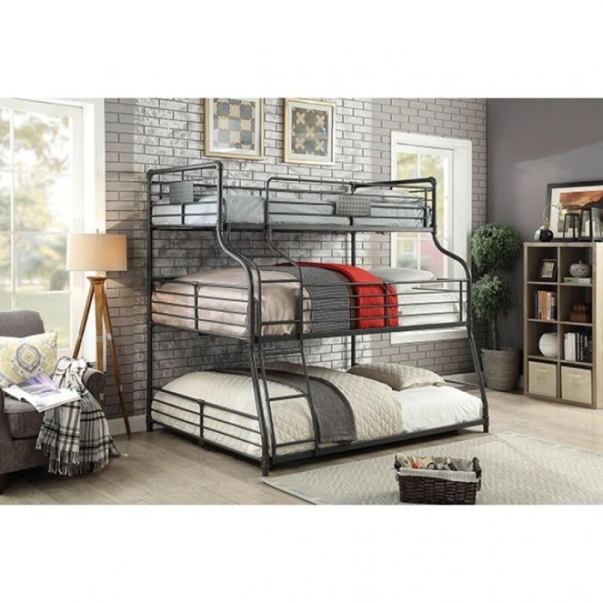 Olga Twin/Full/Queen Bunk Bed Youth Beds Antique Black 5