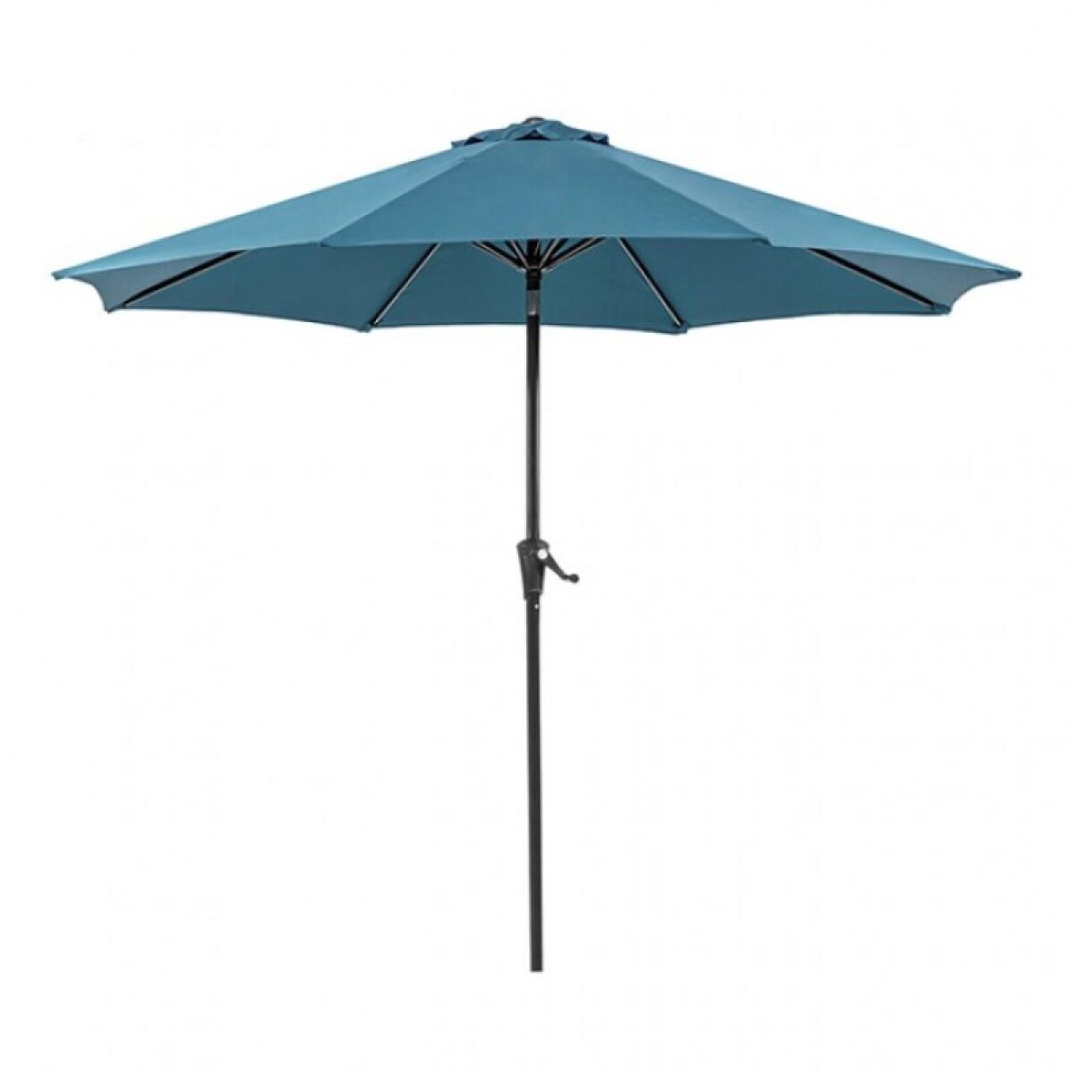 Tano 9′ Outdoor Umbrella + 21″ Round Base Outdoor Accessories Blue 5