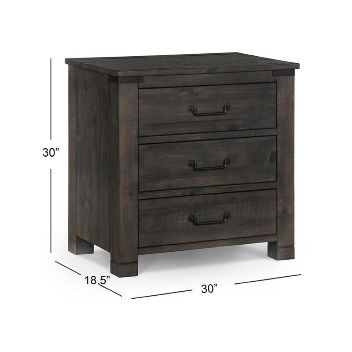 Abington Drawer Nightstand Nightstands Brown 5