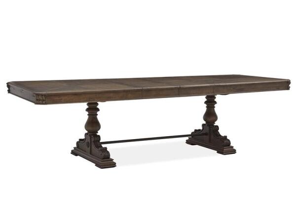 Durango Trestle Dining Table Dining Tables Brown 17