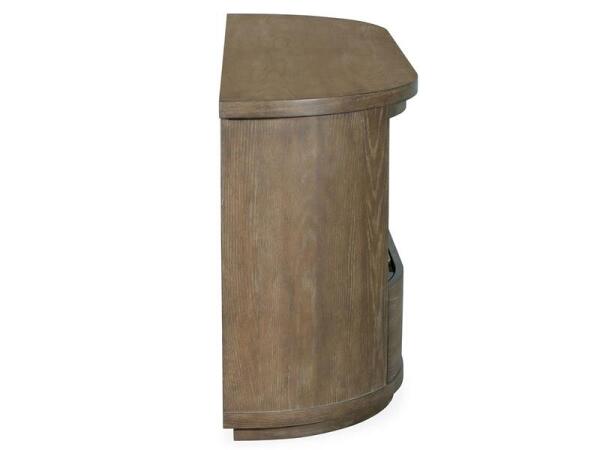 Bosley Lt. Brown Demilune Console - Image 6