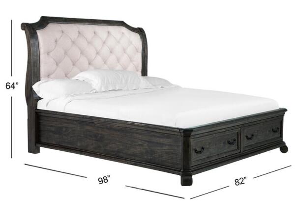 Bellamy Complete King Sleigh Storage Bed Beds Beds 10