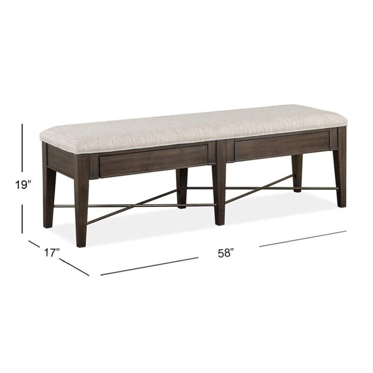 Westley Falls Bench w/Upholstered Seat - Image 6