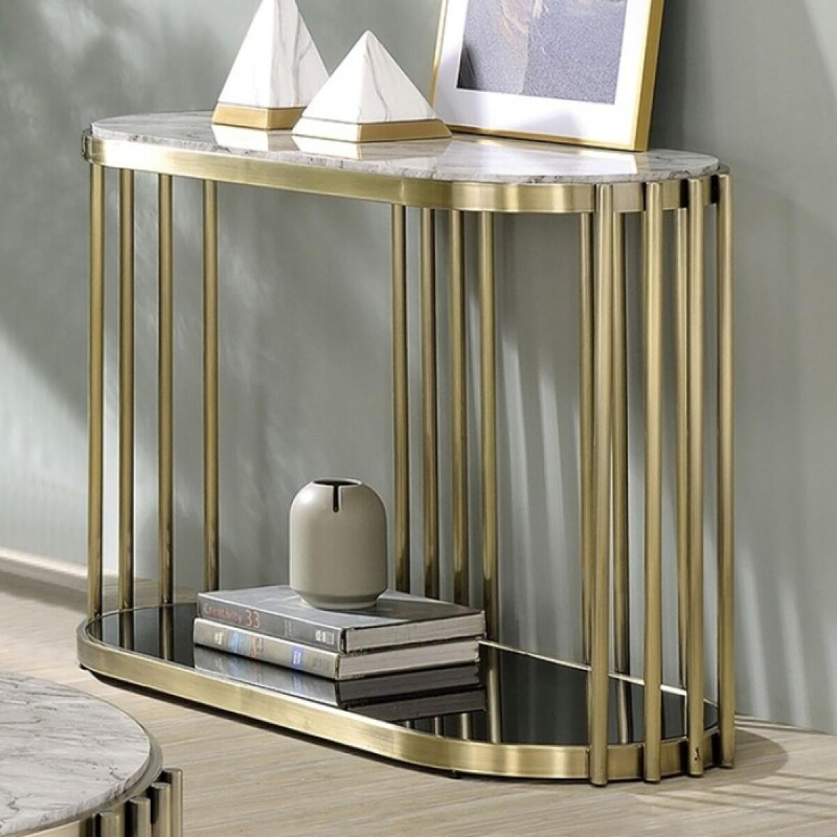 Ofelia Sofa Table Sofa Tables Antique Brass/Black 4