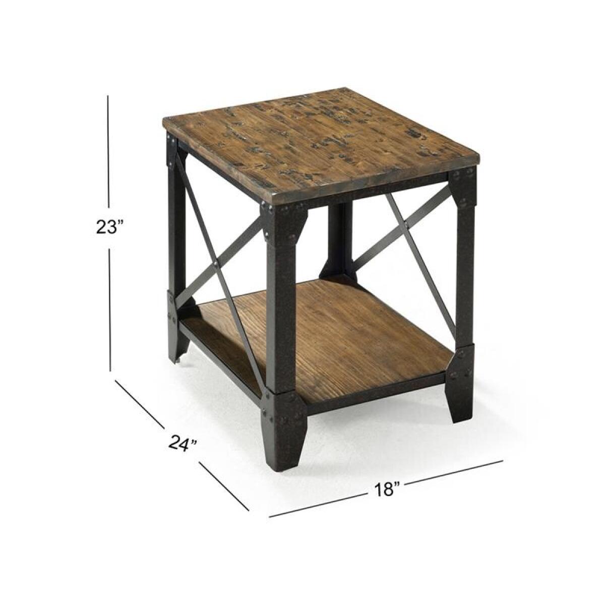 Pinebrook T1755-04 Rectangular End Table - Image 3