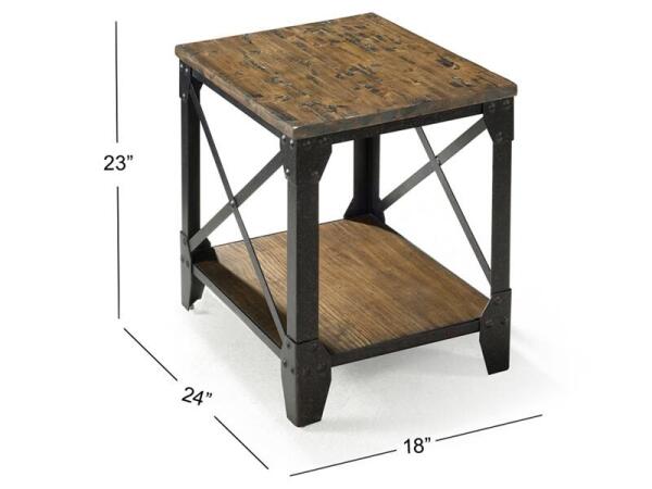 Pinebrook T1755-04 Rectangular End Table - Image 3