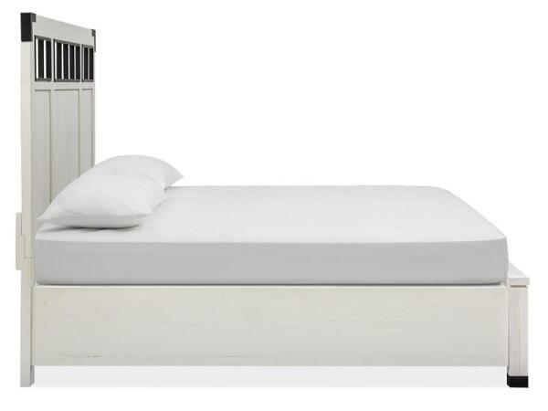 Harper Springs Complete Cal.King Panel Bed w/Metal/Wood Headboard Beds Beds 9