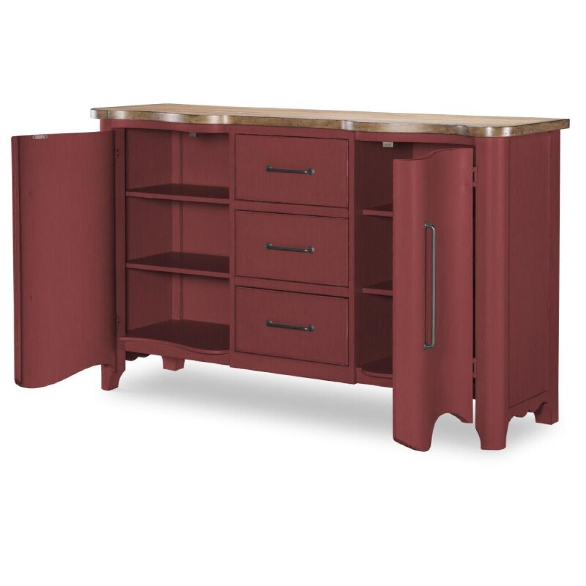 Door Chest 3 Drw Chests Barnwood Oak And Spiced Apple 5