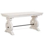 Bronwyn Wood Writing Desk Base SU Desk Bases Alabaster and Toasted Nutmeg 2