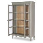 Cremone Bolt Display Cabinet Dining Storage Barnwood Oak And Northern Moss 16
