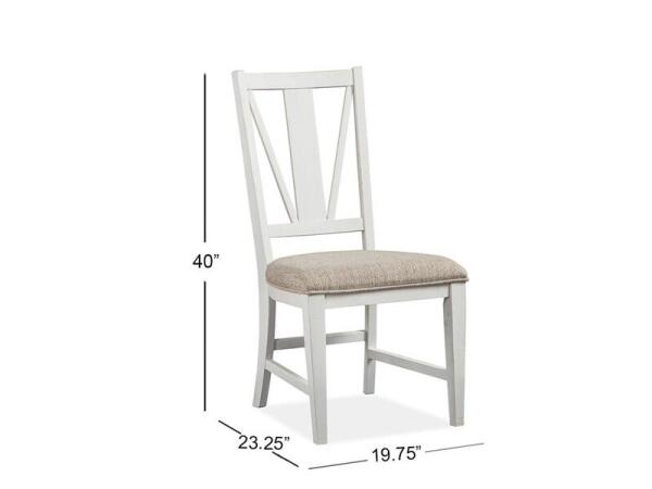 Heron D4400-62 Dining Side Chair w/Upholstered Seat (2/ctn) - Image 3