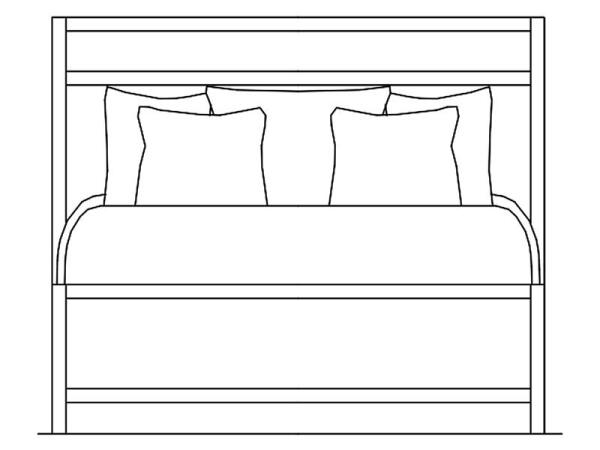Merrifield Wood Twin Panel Bed Headboard KD