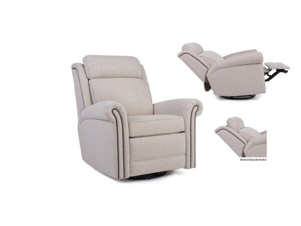 Motorized Reclining Chair / Headrest 737-83 Recliners Gray