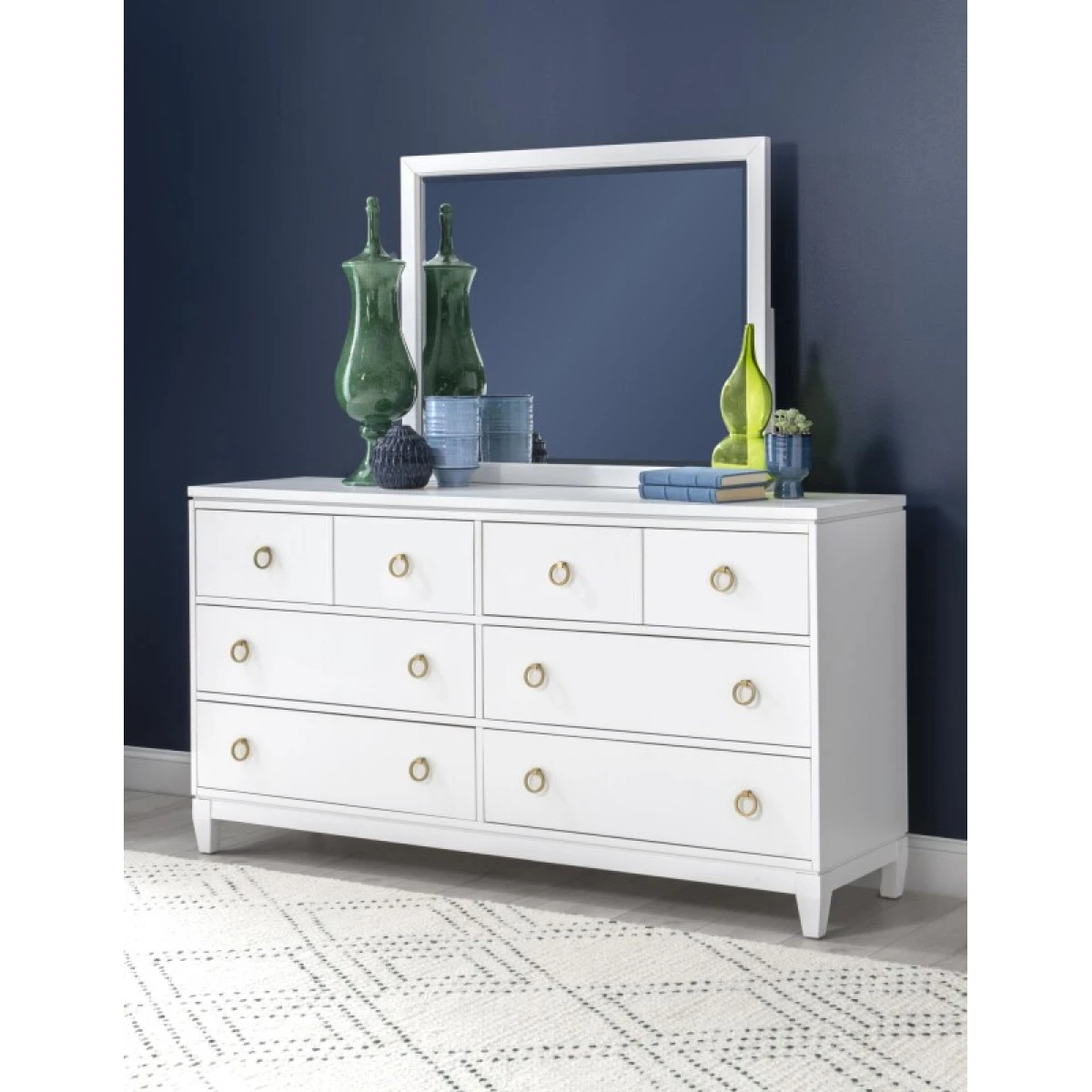 1160 Summerland BR Dresser White Finish - Image 2