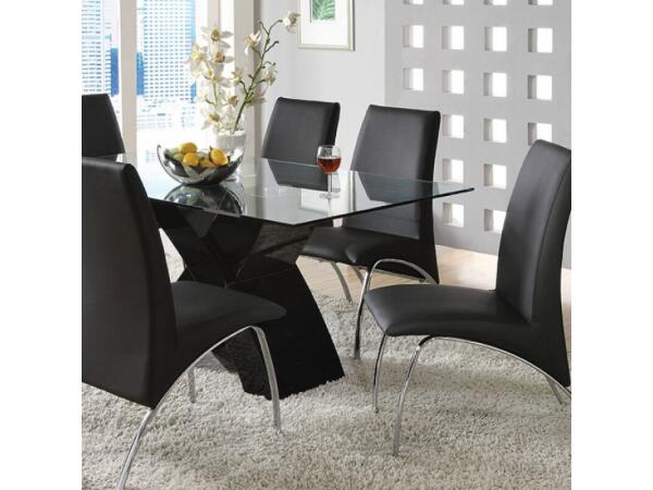 Wailoa 7 Pc Dining Table Set Dining Sets Black