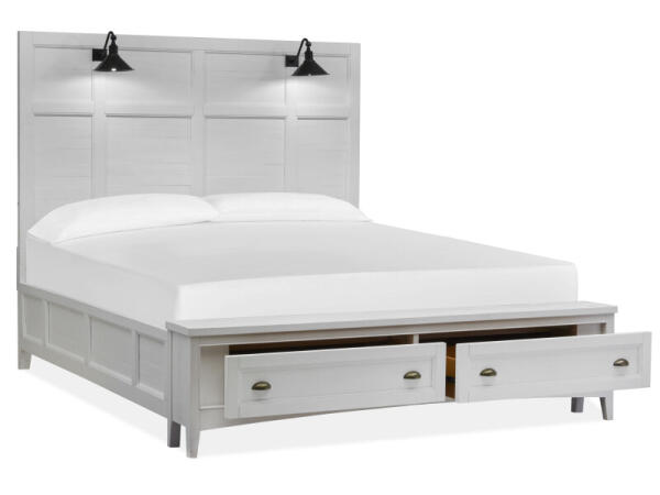 Complete King Lamp Panel Storage Bed Beds Beds