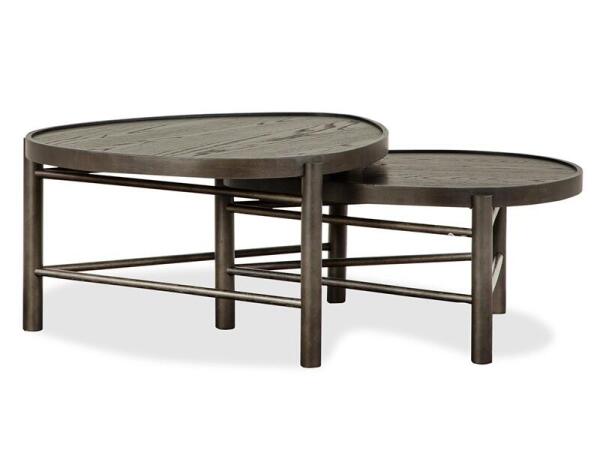 Hadleigh Black Shaped Nesting Cocktail Table - Image 4