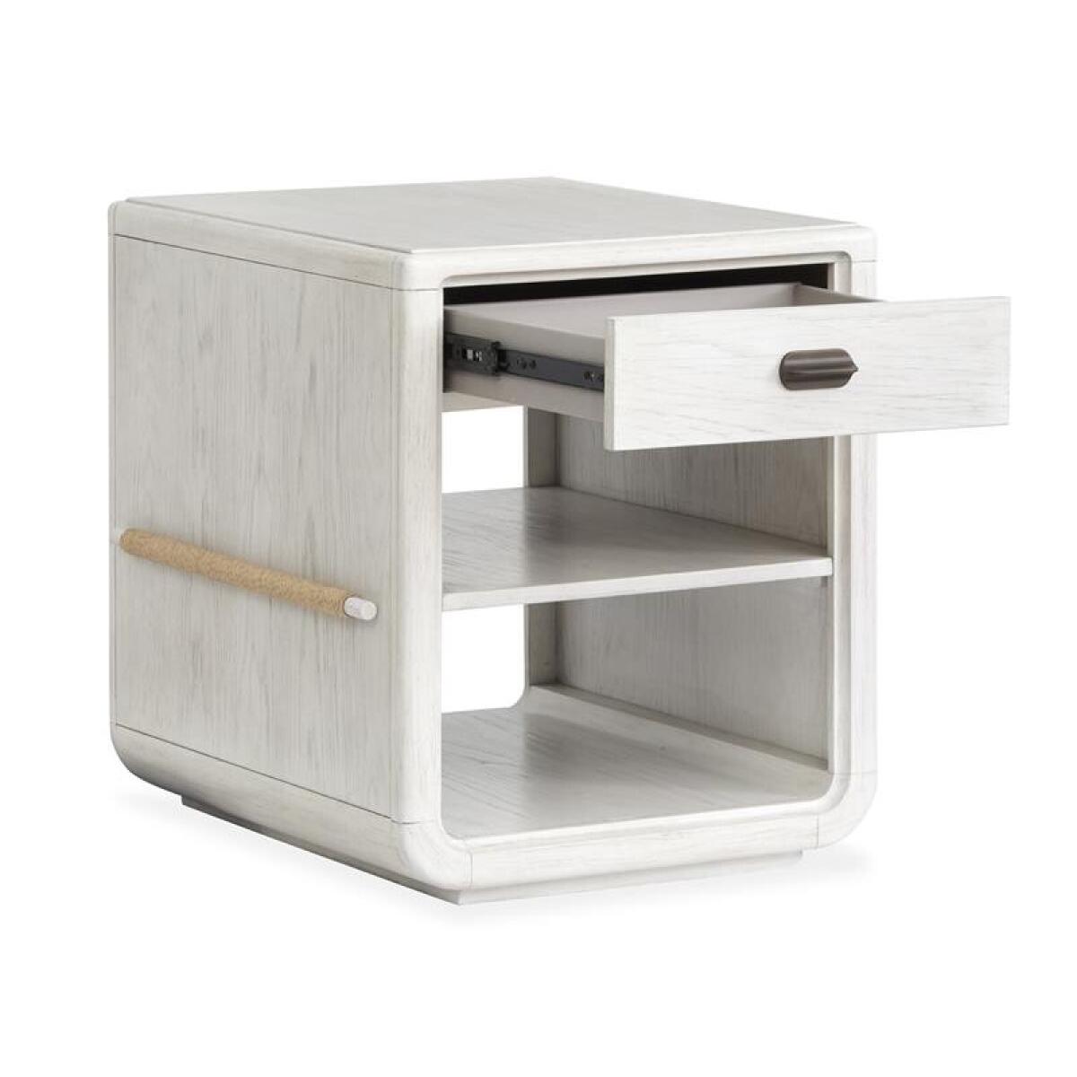 Sunset Cove - White Chairside End Table - Image 5