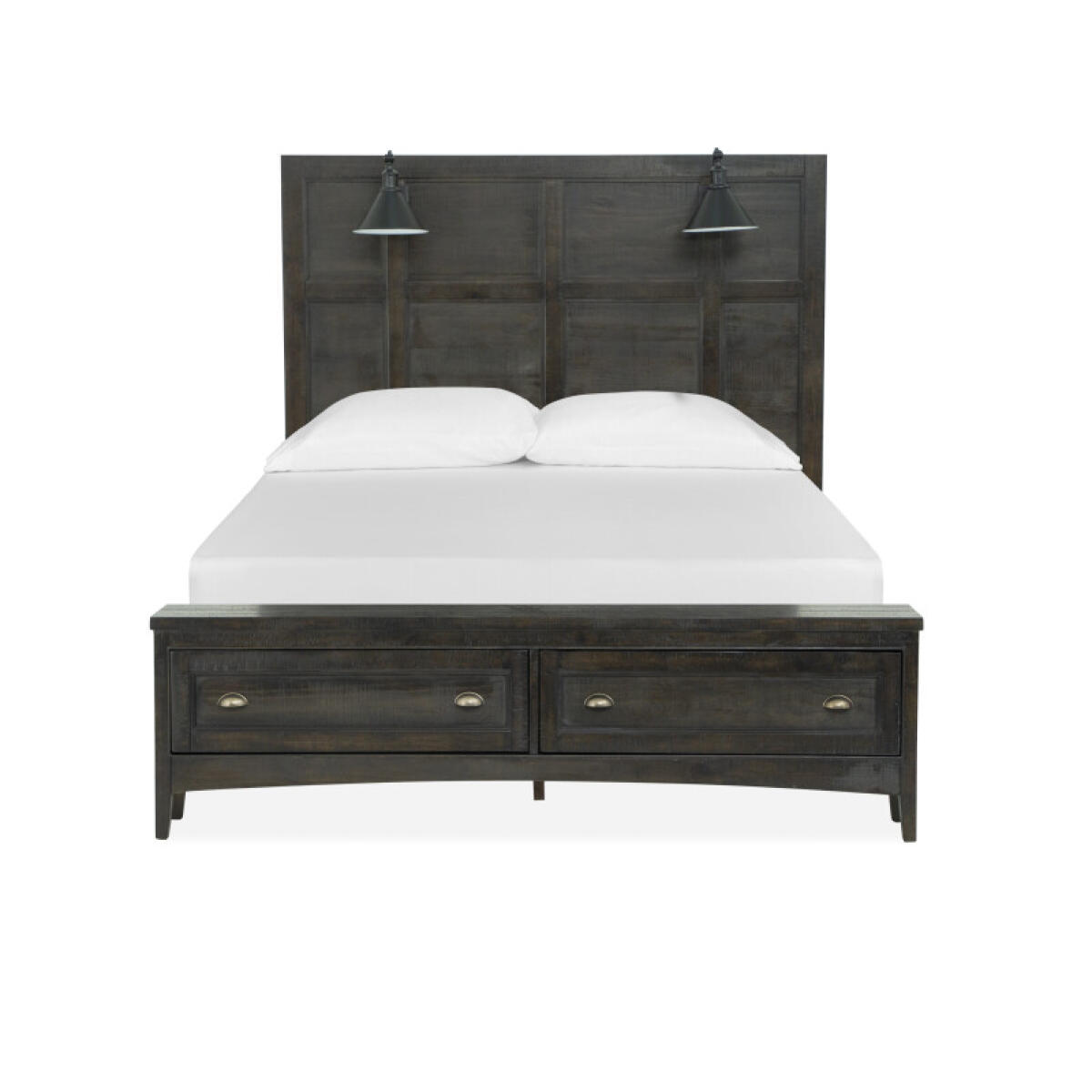 Westley B4399-59B Complete Queen Lamp Panel Storage Bed - Image 8