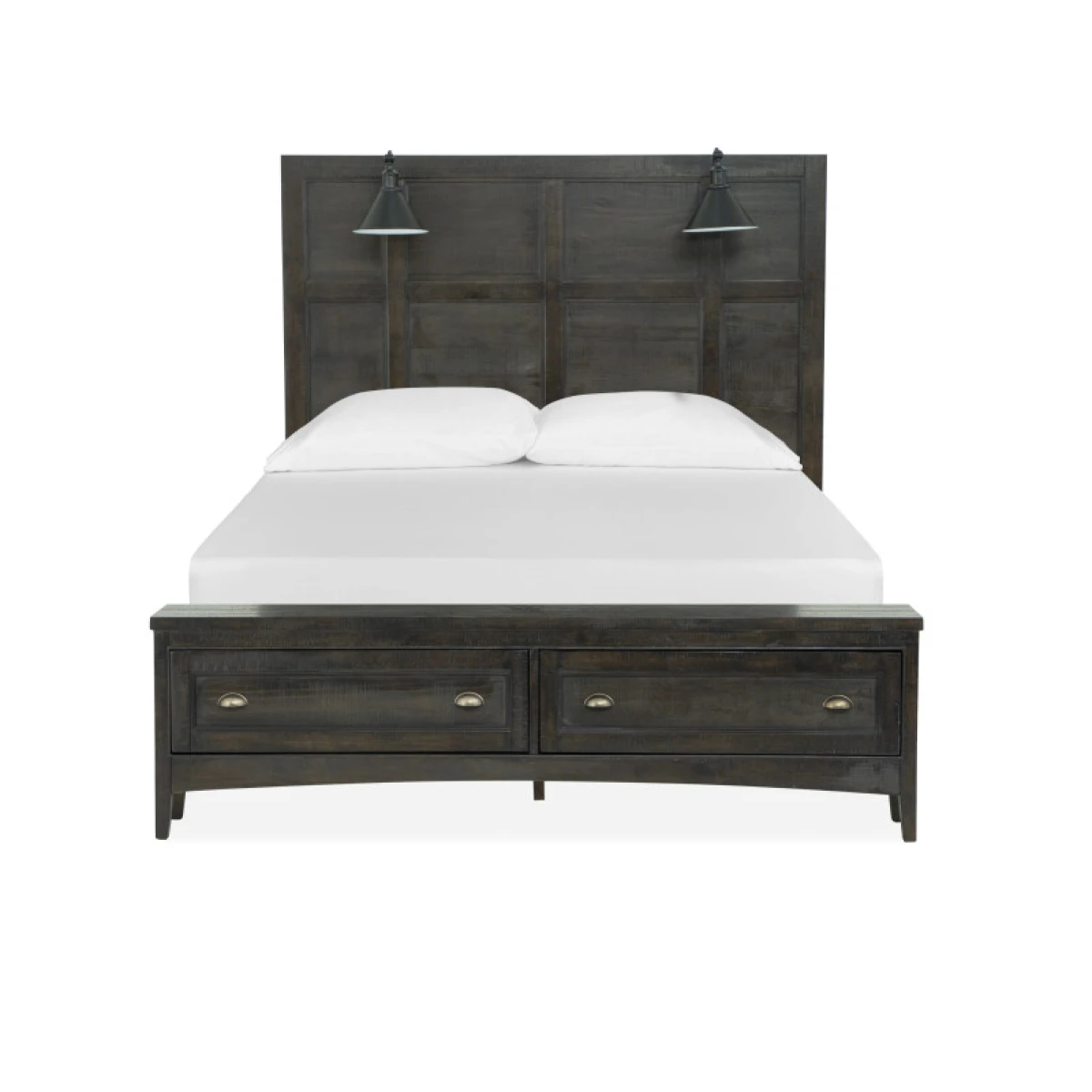 Complete Queen Lamp Panel Storage Bed Beds Beds 10