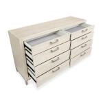 Double Drawer Dresser Dressers Cream 13