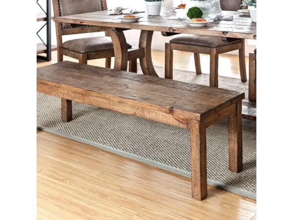 Gianna Wooden Bench Chairs & Benches Brown