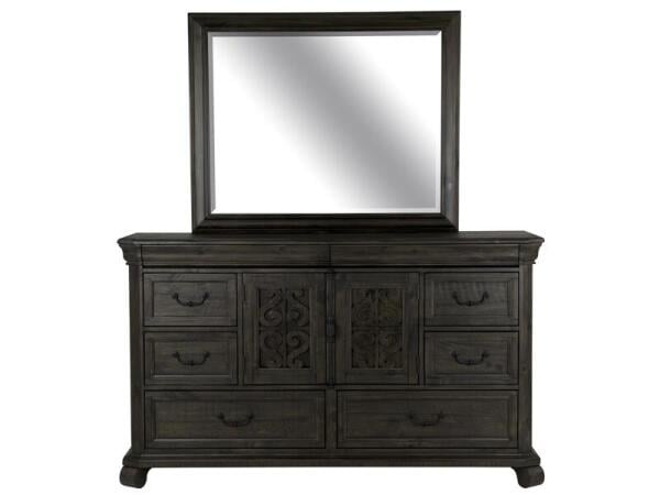 Bellamy Landscape Mirror Bedroom Mirrors Black