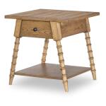 Upholstered Ottoman Cocktail Table Cocktail & Coffee Tables Barnwood Oak 2